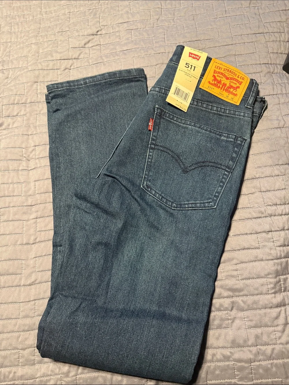Levi's Kids 511 Slim Jeans in Dark Blue Denim